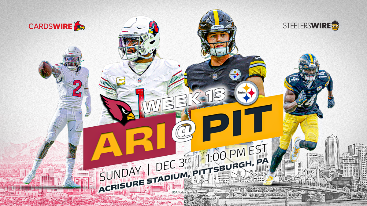 Steelers vs. Cardinals: Pittsburgh’s inactive list for Week 13