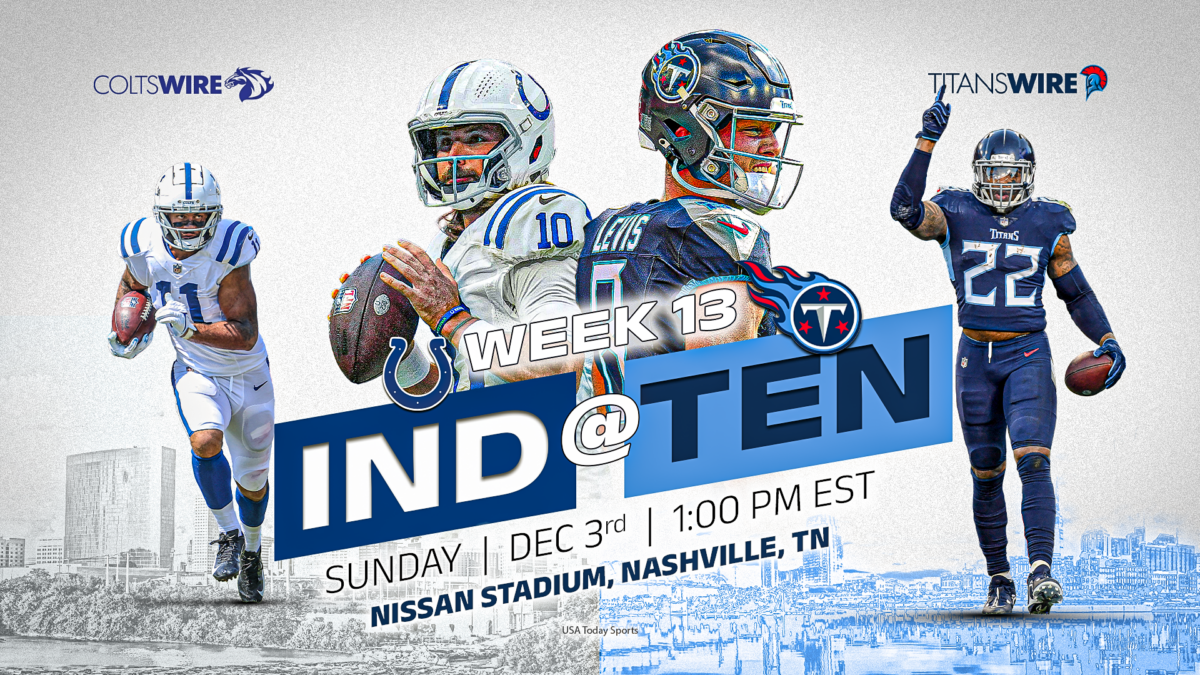 Colts vs. Titans: How to watch, stream, listen in Week 13