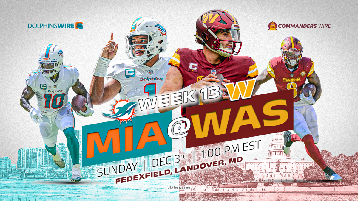 How to watch Commanders vs. Dolphins: Time, TV and streaming options for Week 13