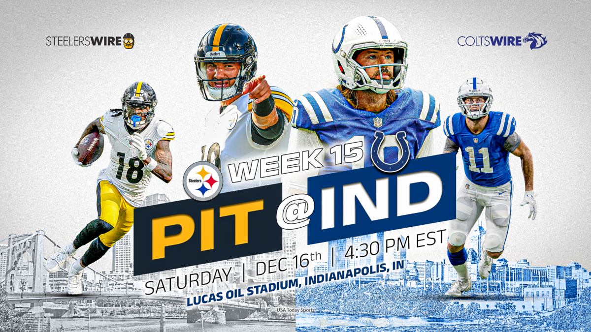 Steelers vs. Colts: Pittsburgh’s inactives for Week 15
