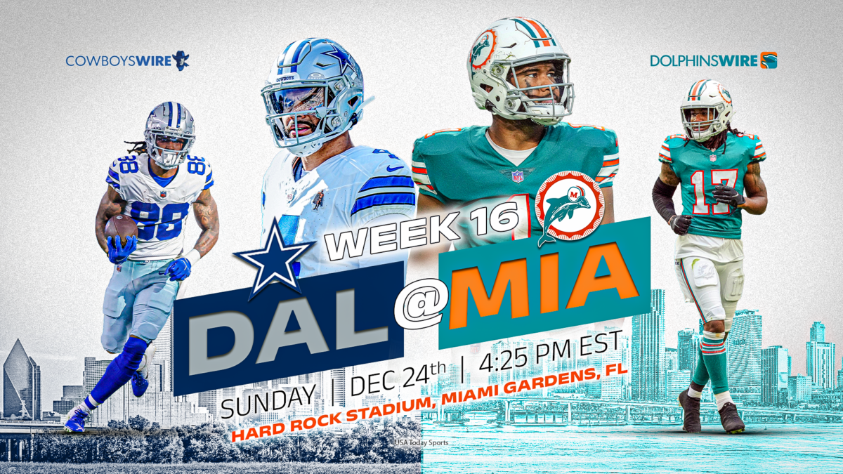 TV coverage maps, stream Cowboys-Dolphins in Week 16, plus the top prop bets