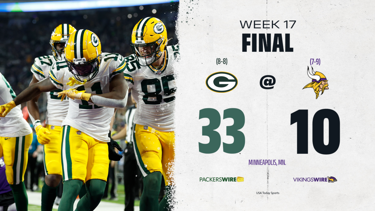 Packers crush Vikings, set up win-and-in season finale vs. Bears
