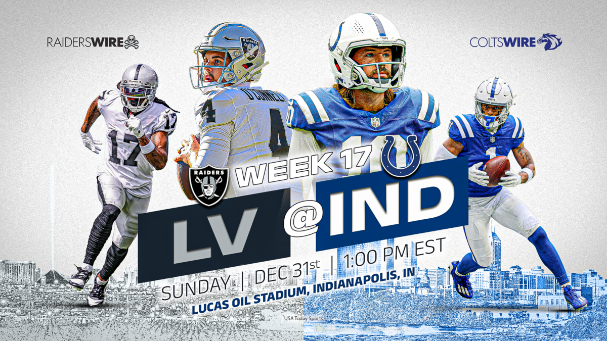 Colts vs. Raiders: How to watch, stream, listen in Week 17