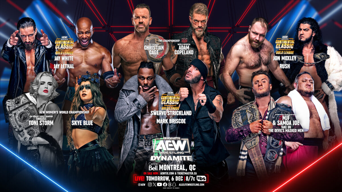 AEW Dynamite preview 12/6/23: Adam Copeland, Christian Cage finally square off in Montreal