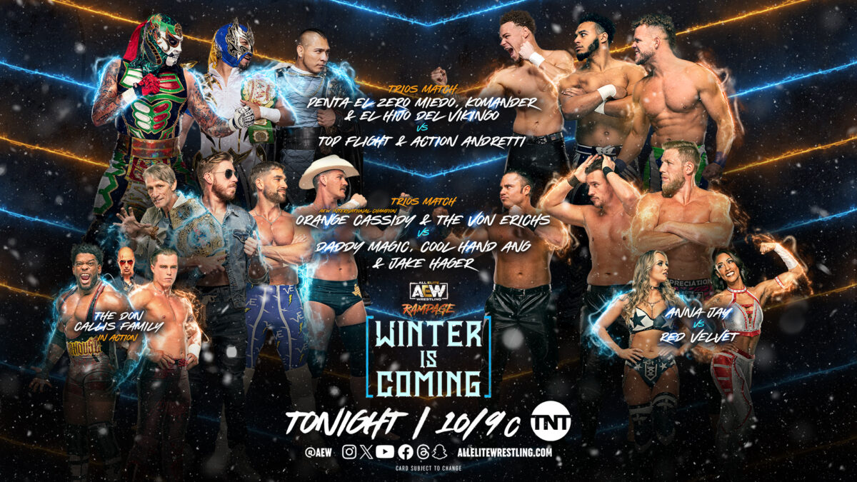 AEW Rampage results 12/15/23: Trios, tag teams in action on Winter is Coming