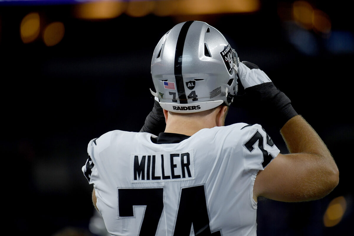 Raiders, Vikings final injury report: LT Kolton Miller (shoulder) OUT