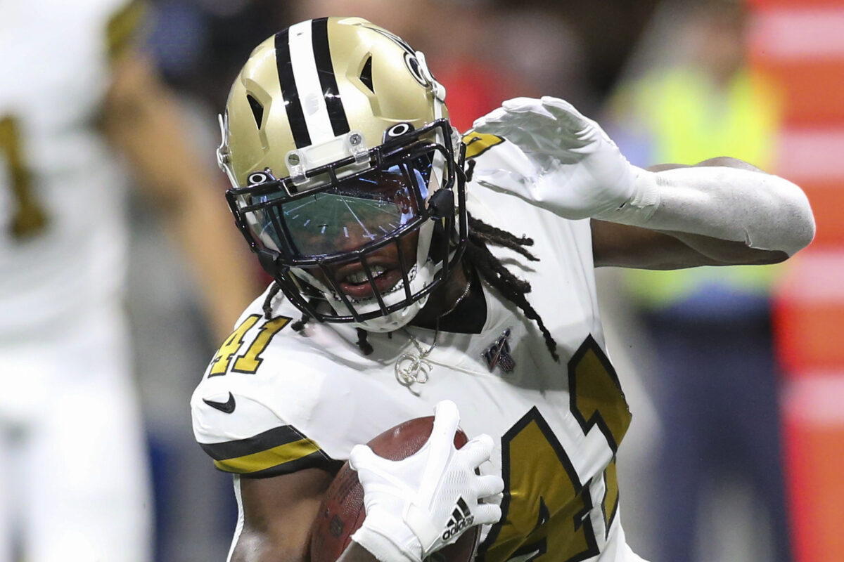 Saints will be wearing their Color Rush uniforms against the Rams, with a twist