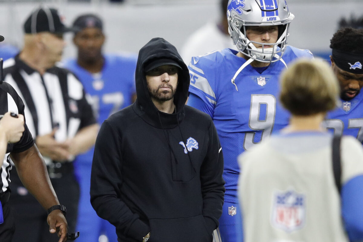Eminem, a Detroit native, begs Matthew Stafford to ‘just let us have this one’