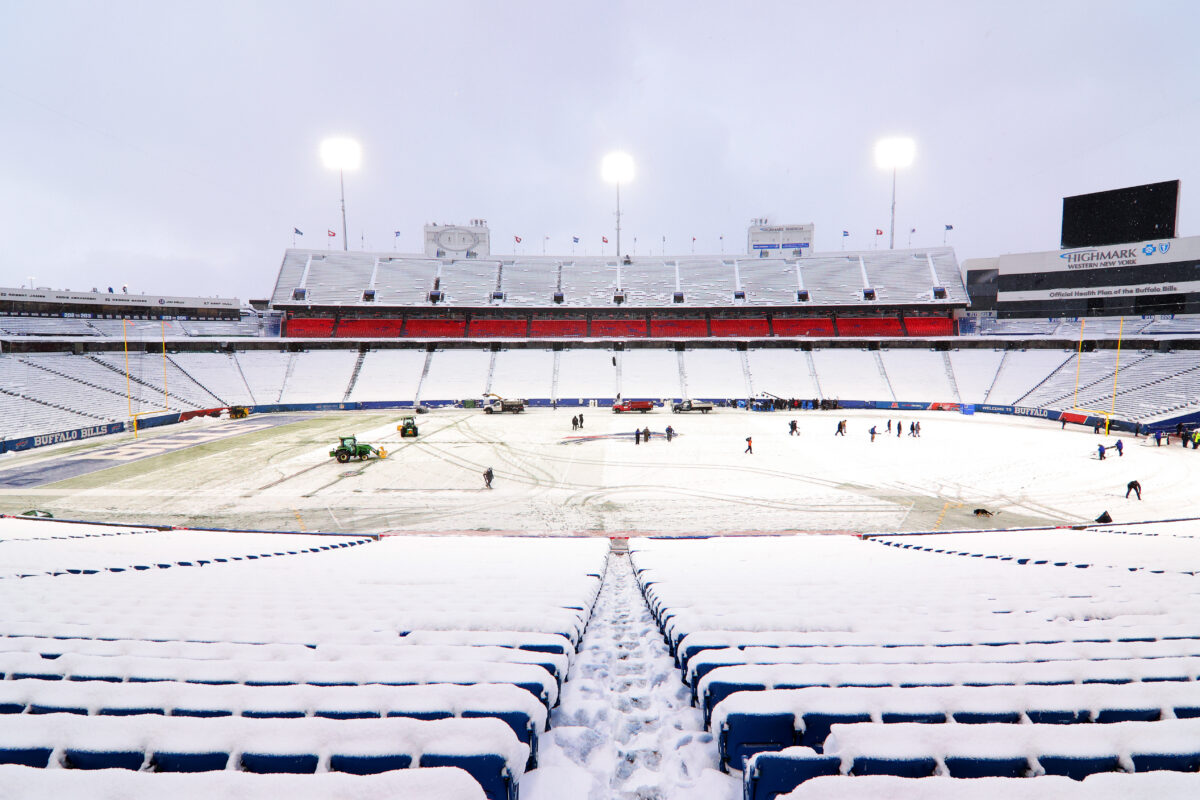 Here’s how snowy Highmark Stadium looks ahead of Bills vs. Chiefs divisional playoff matchup
