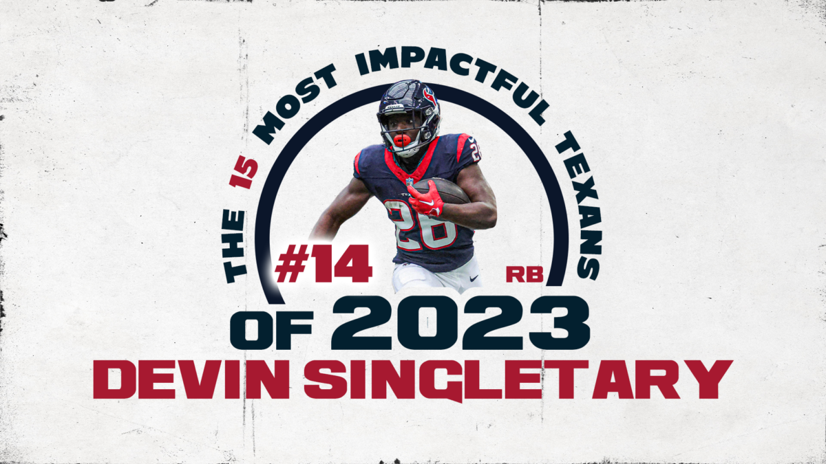 15 Most Impactful Texans of 2023: No. 14 Devin Singletary