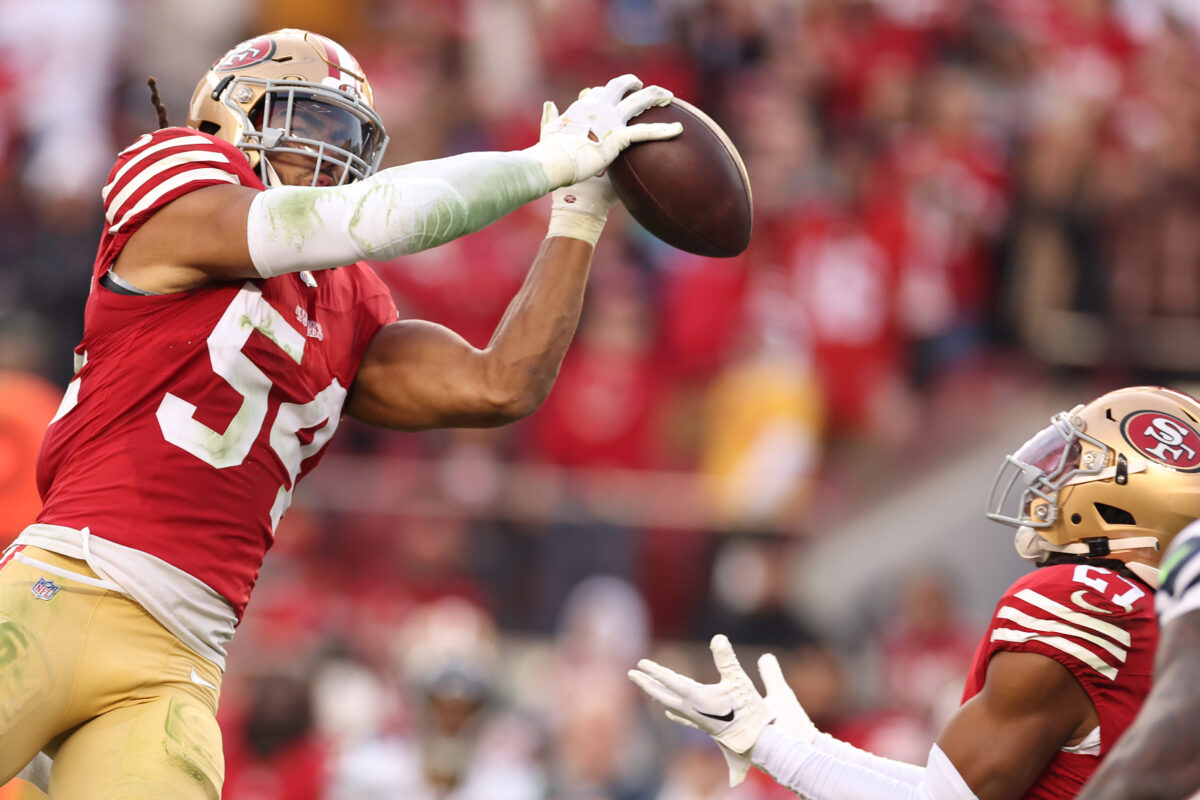 George Kittle, Fred Warner snipe over which side won at 49ers practice