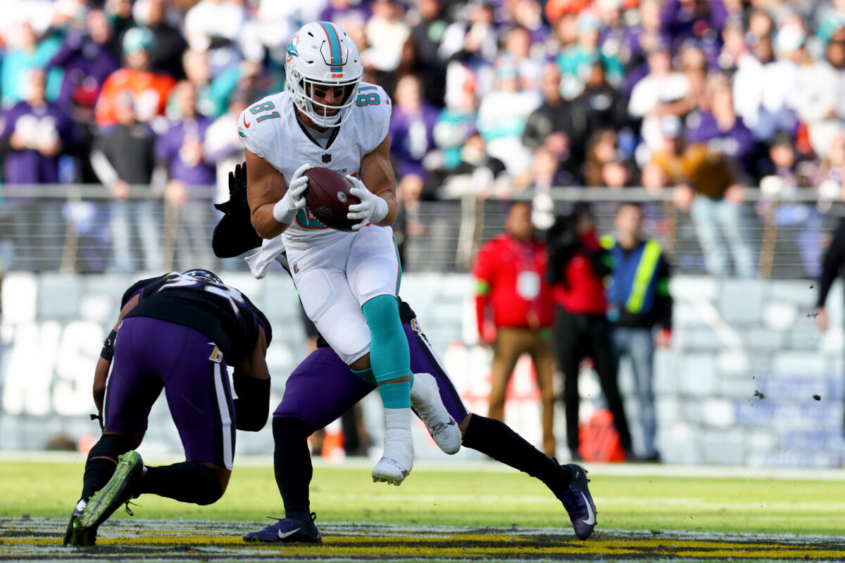 Grading the Dolphins tight ends after their 2023 season