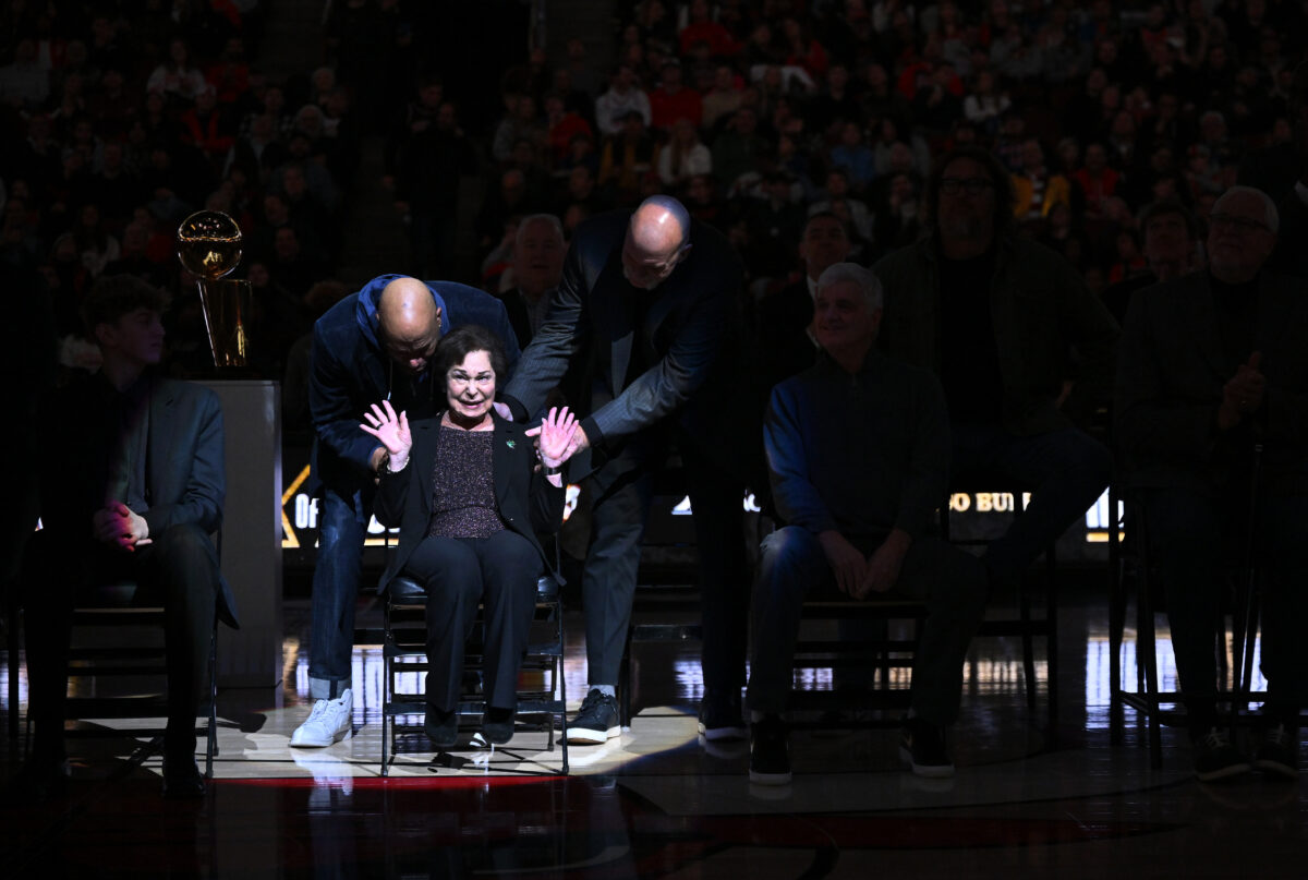 NBA Twitter reacts to Bulls fans booing Jerry Krause in front of his widow: ‘This is classless as hell’
