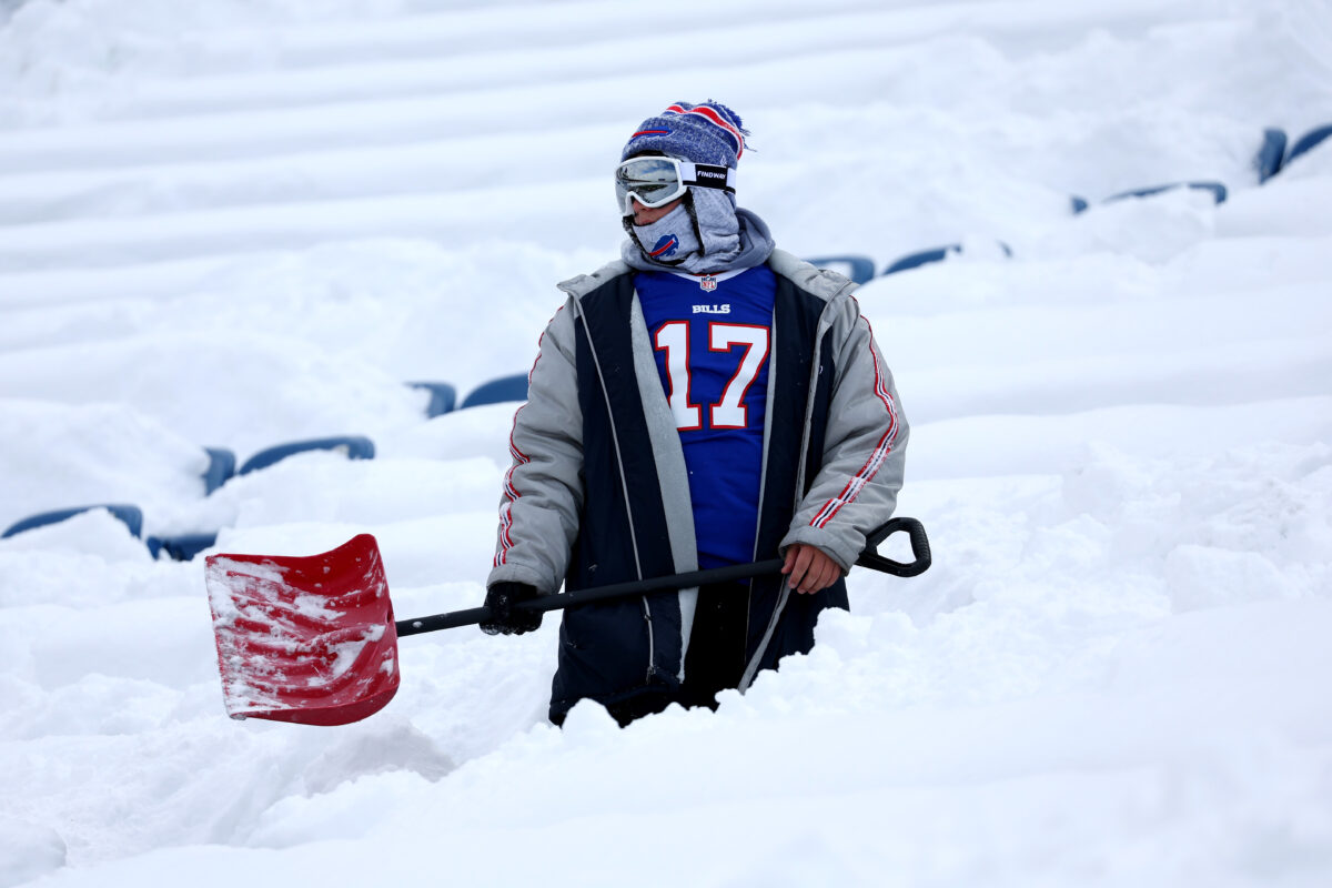 Massive line of Bills fans is ready to shovel out Highmark Stadium (video)