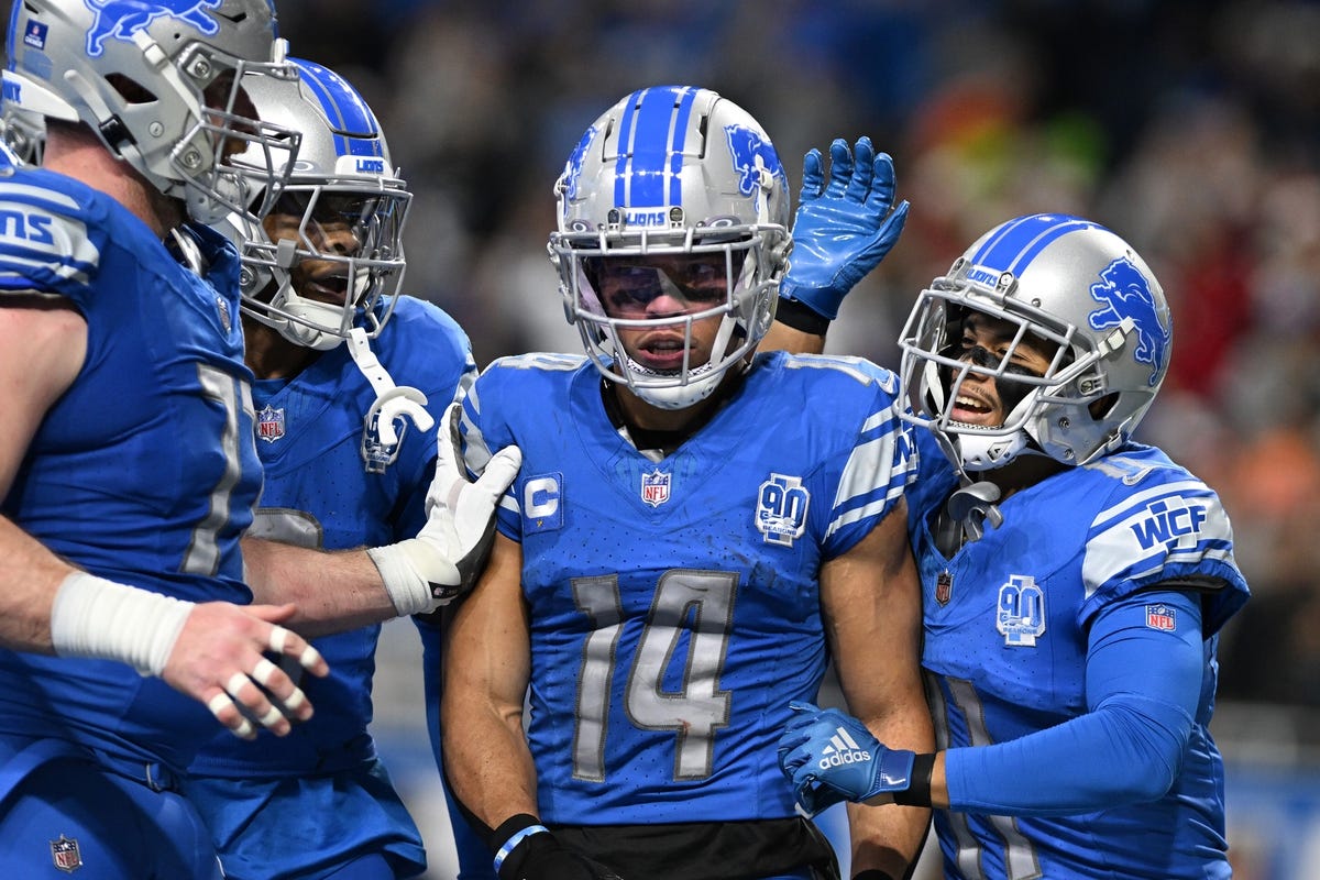 PFF grades from Lions wild card round victory over Rams