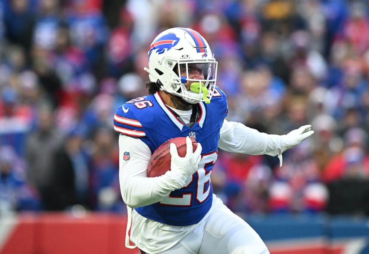 Bills’ Ty Johnson out vs. Dolphins because of concussion