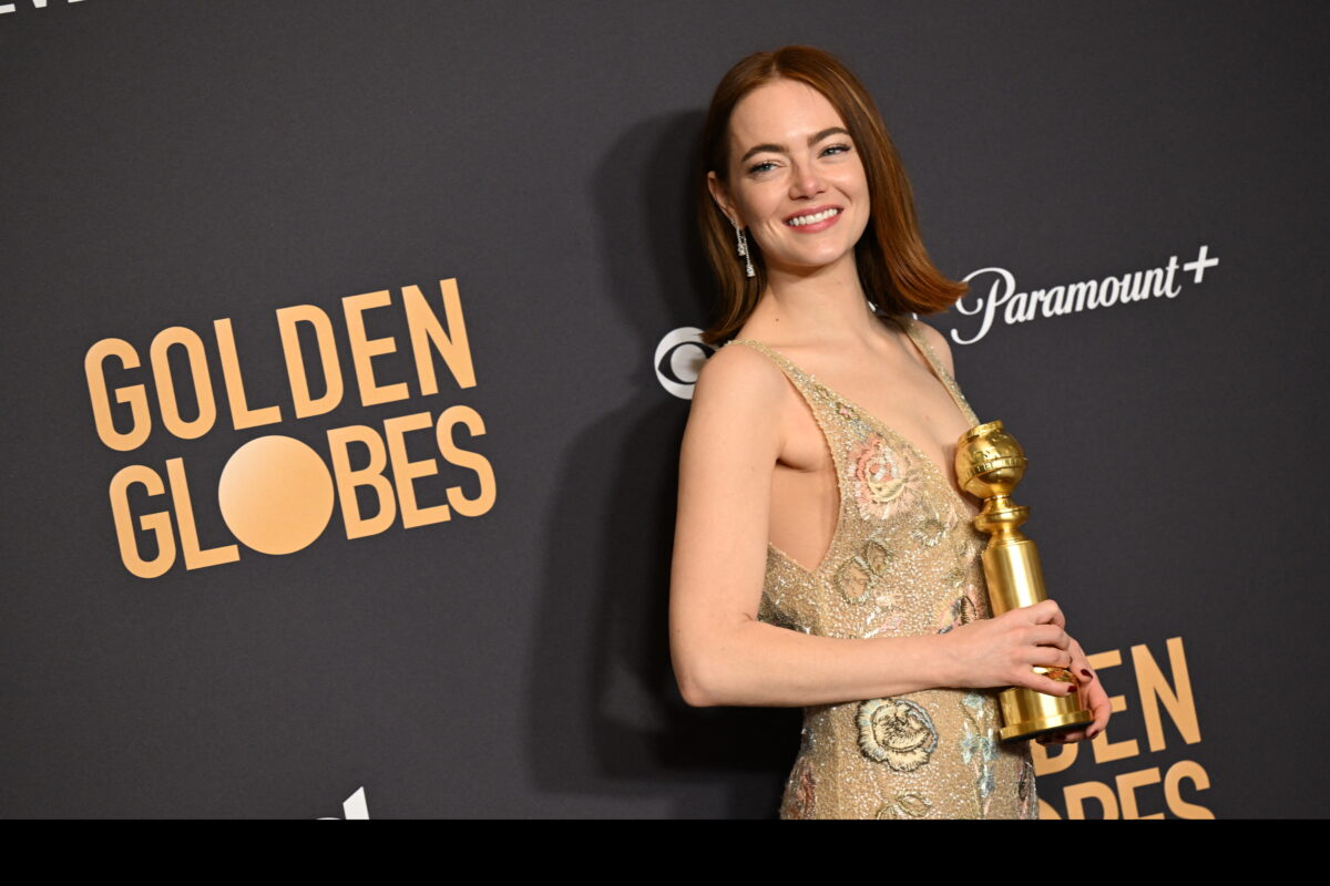 Emma Stone playfully called Taylor Swift an ‘[expletive]’ after Golden Globes win