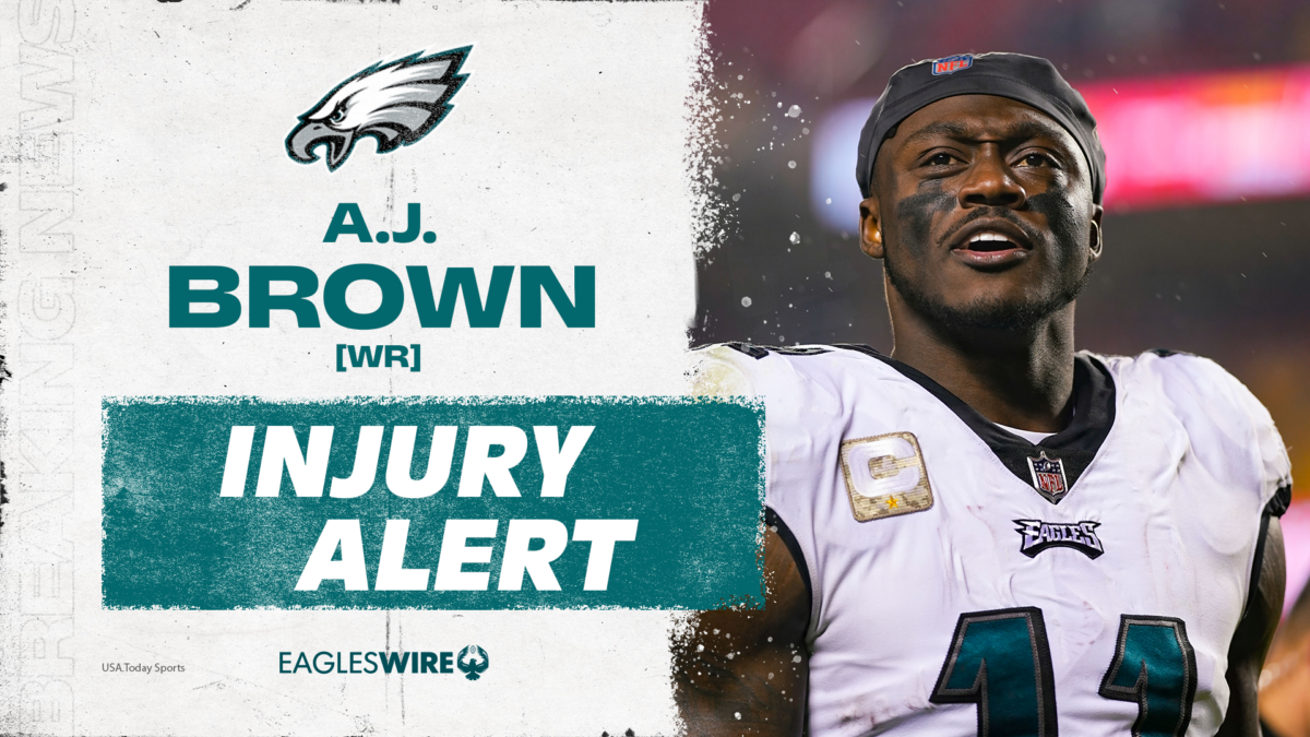 A.J. Brown exits Eagles’ matchup vs. Giants with scary looking knee injury