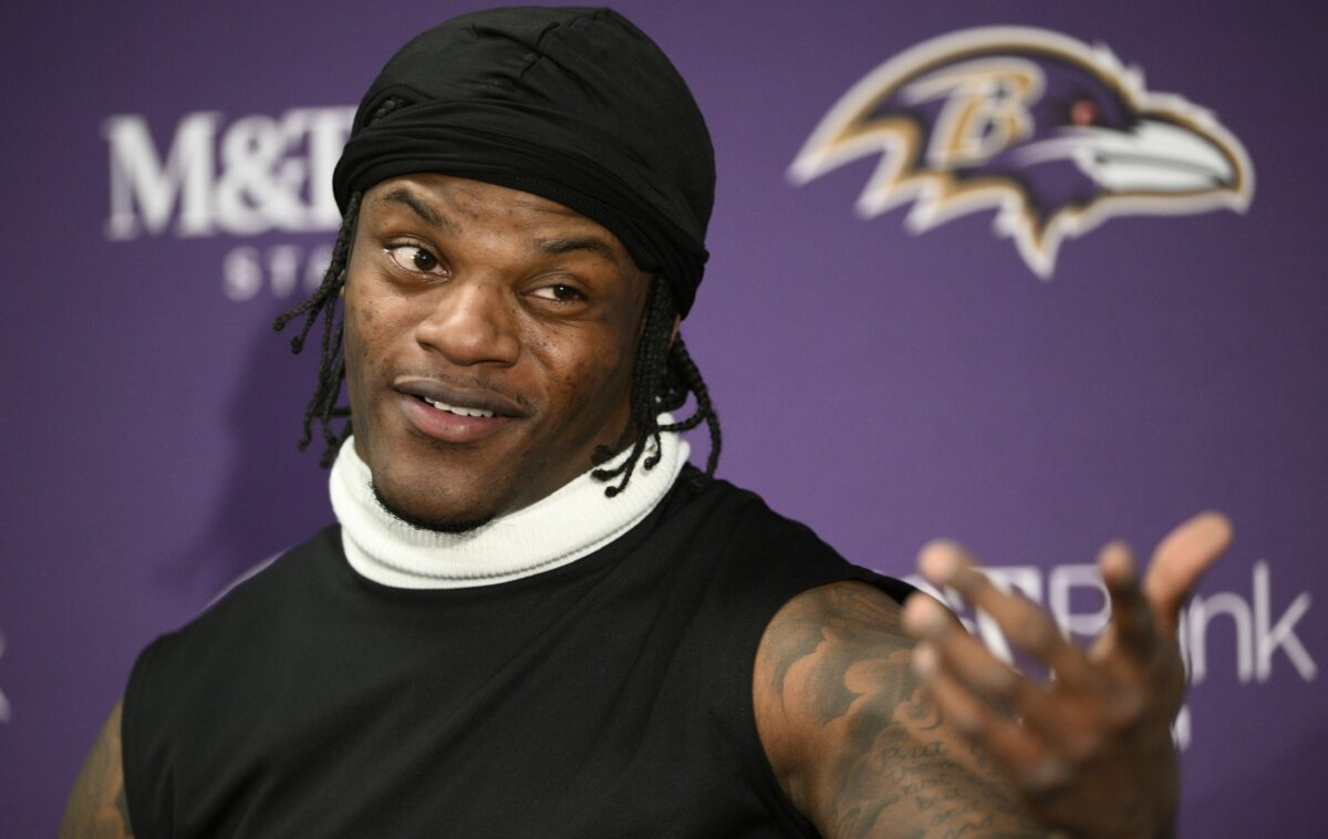 Lamar Jackson said he delivered a profane halftime speech to remind the Ravens how good they are