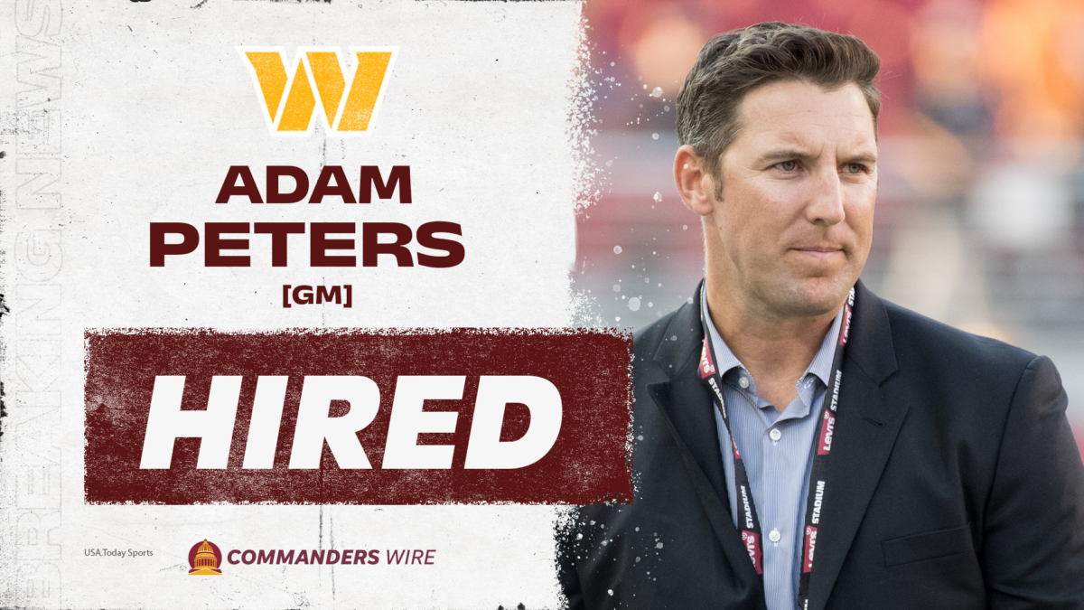 Commanders hiring 49ers assistant GM Adam Peters as general manager