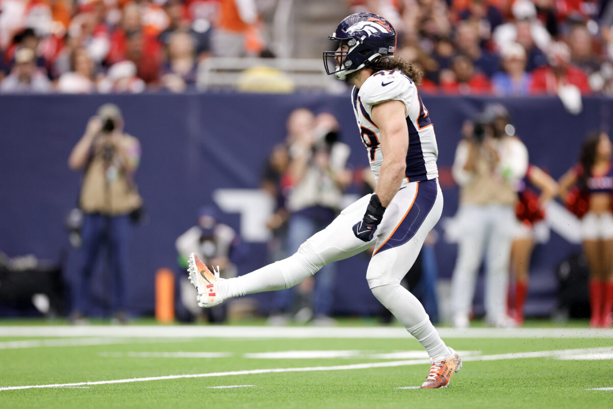 Alex Singleton could break Broncos’ single-season tackle record on Sunday