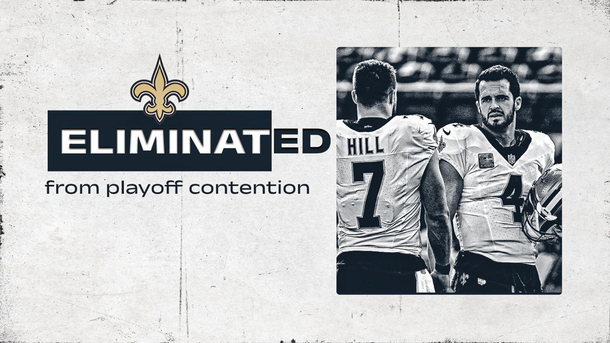 Saints officially eliminated from playoff contention