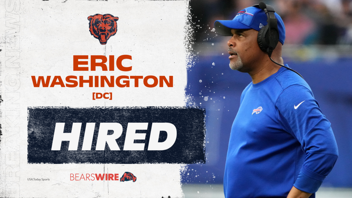 Bears hire Eric Washington as defensive coordinator
