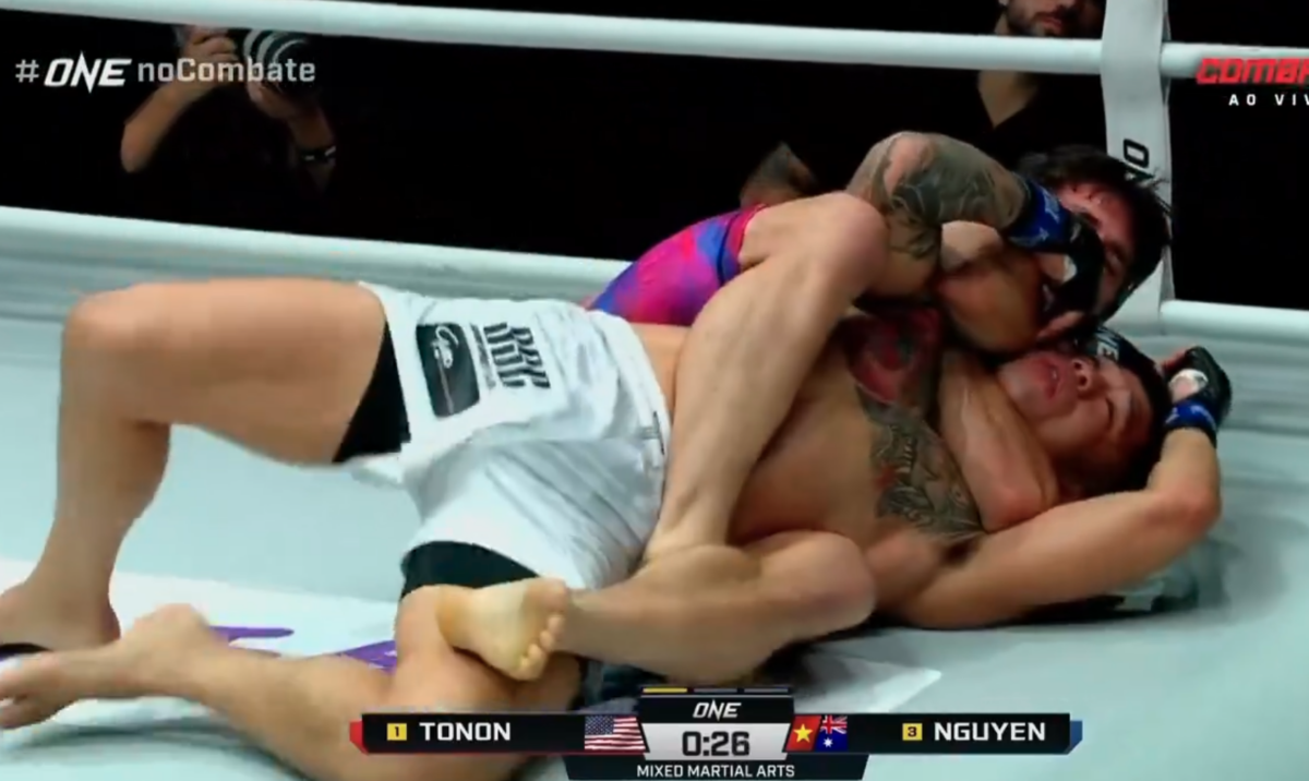 Video: Garry Tonon scores nasty, first-round rear-naked choke at ONE 165