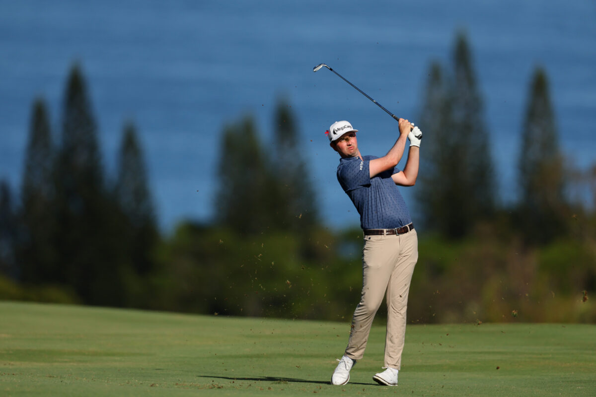 J.T. Poston robbed of eagle after wild bounce-out at The Sentry at Kapalua