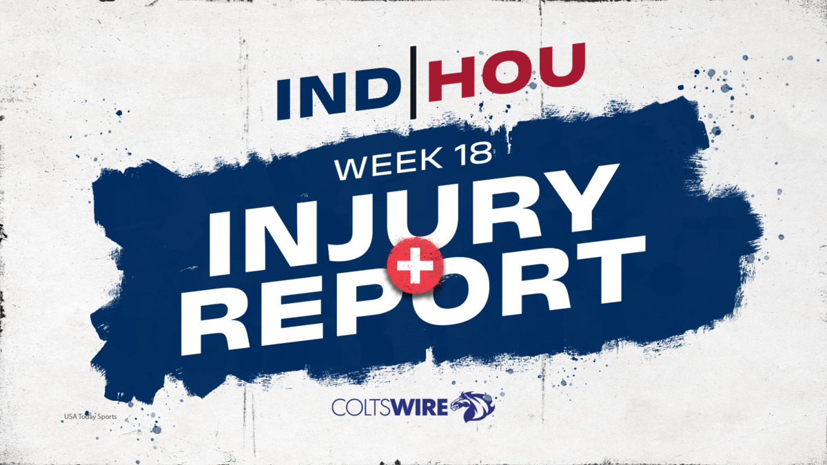 Colts vs. Texans: Updated injury report for Week 18