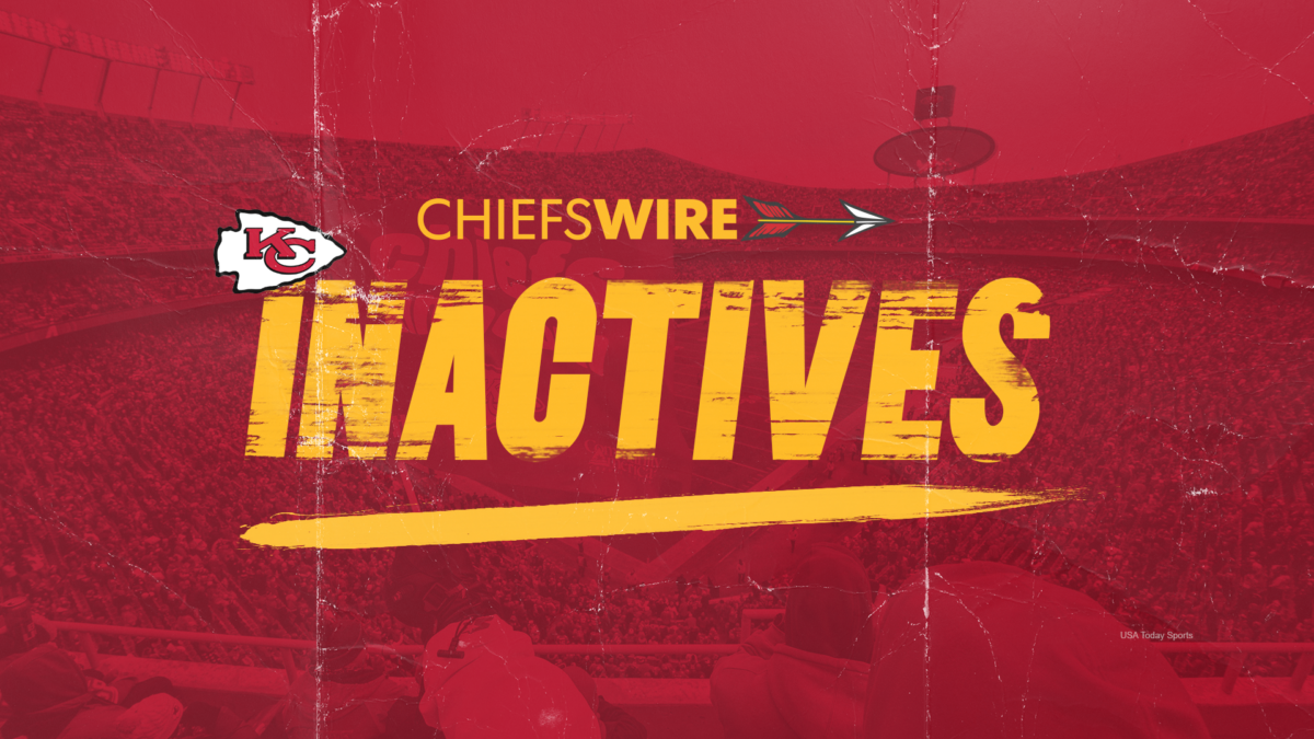 Inactives for Chiefs vs. Ravens, AFC Championship Game