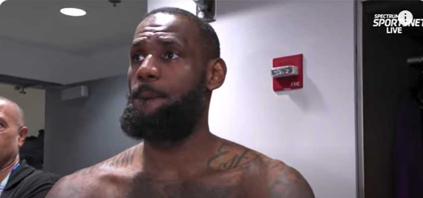 LeBron James impressively watches Bronny play on TV while simultaneously talking to reporters: ‘SHOOT IT!”