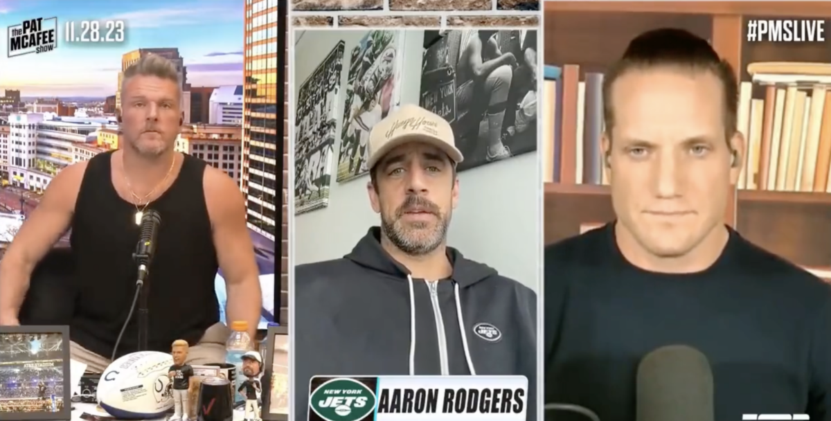 Aaron Rodgers and Pat McAfee have become the biggest problem that ESPN desperately needs to solve