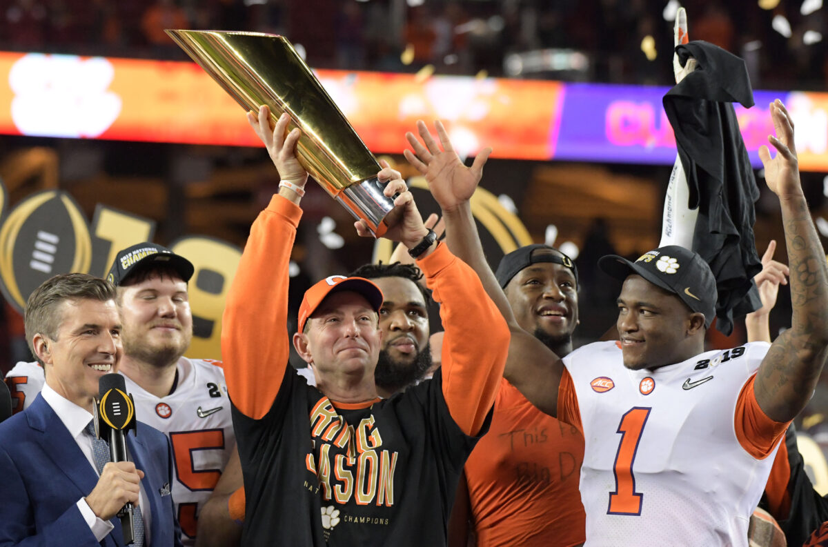 Where Clemson ranks on list of College Football Playoff’s Top 40 teams
