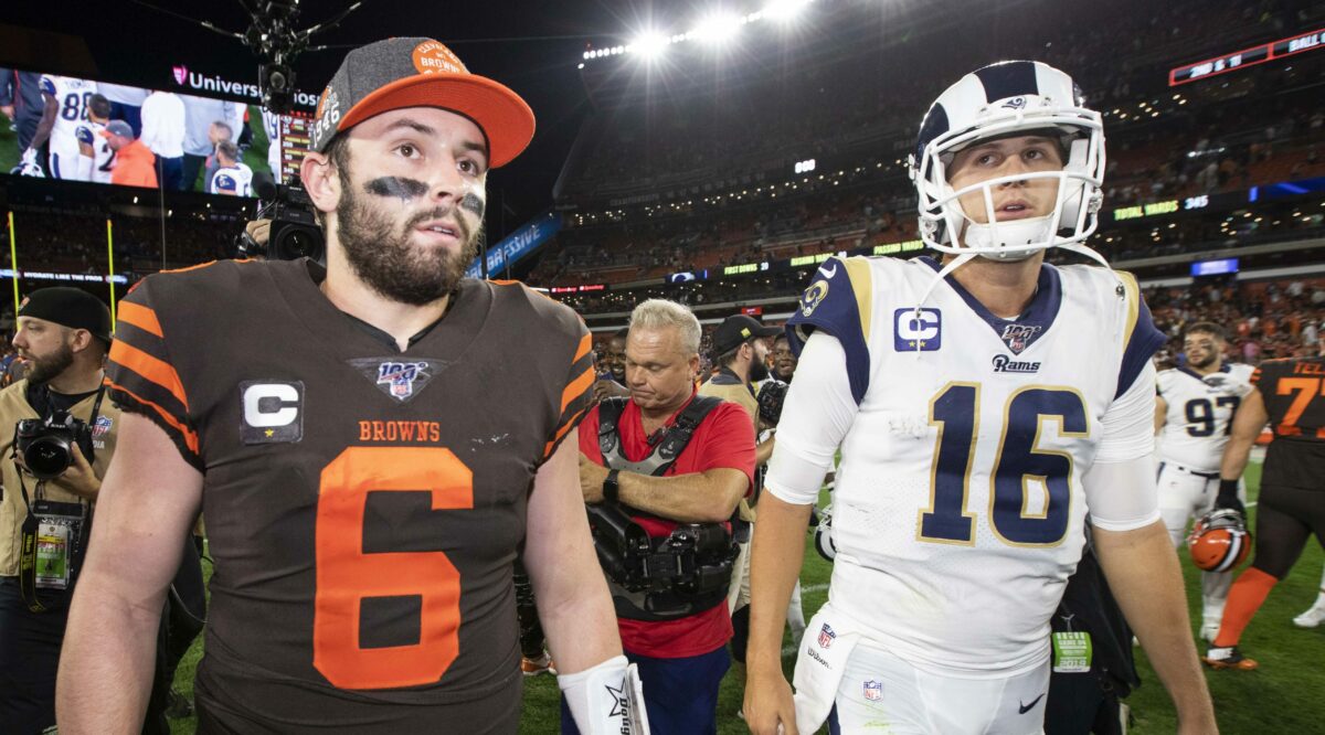 NFL fans loved the beautiful symmetry of a Baker Mayfield and Jared Goff redemption playoff game