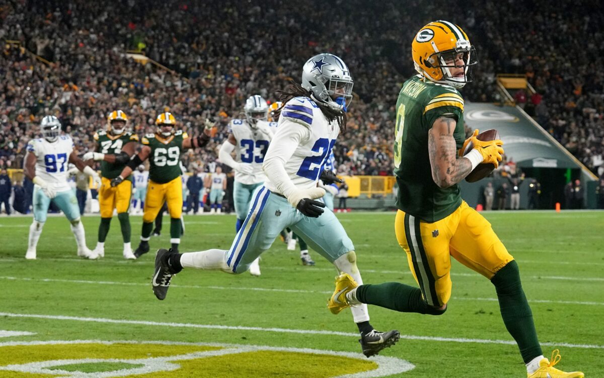 ‘Some optimism’ Packers will get back WR Christian Watson vs. Cowboys