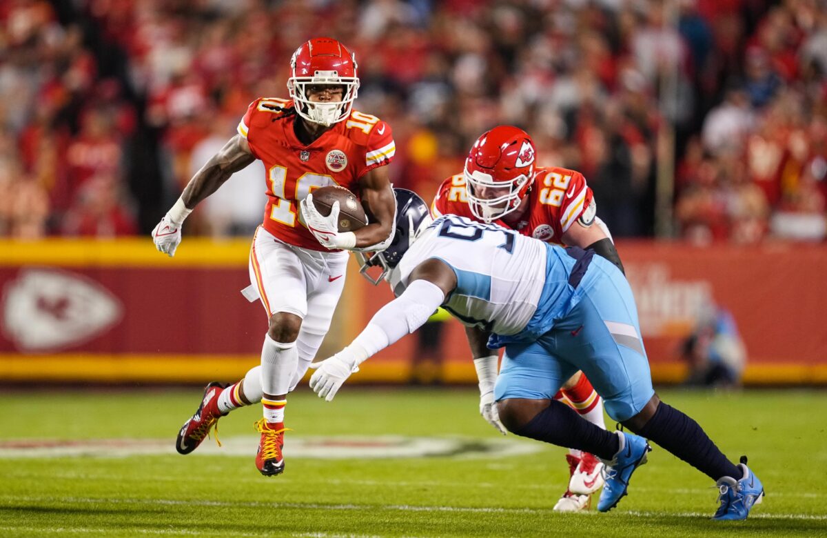 Chiefs rule out Joe Thuney and list RB Isiah Pacheco as questionable for AFC Championship Game vs. Ravens
