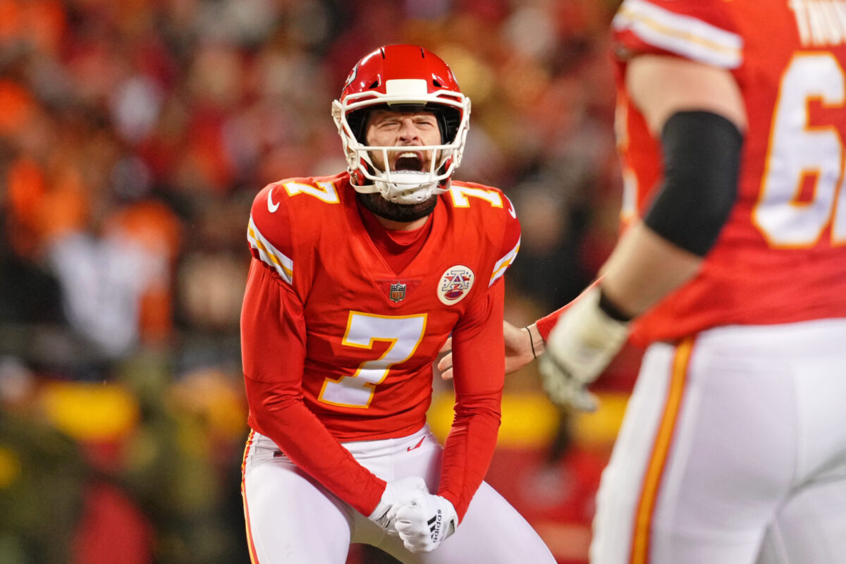 Chiefs kicker Harrison Butker wins AFC Special Teams Player of the Week honors