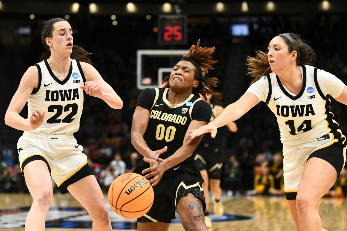 How did playing Caitlin Clark and Iowa in the 2023 Sweet 16 help Colorado this season?