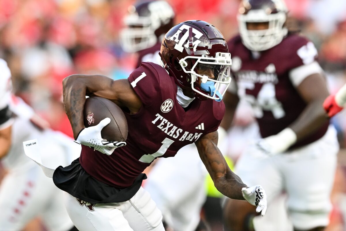 Report: Texas A&M sophomore WR Evan Stewart visiting Oregon this weekend