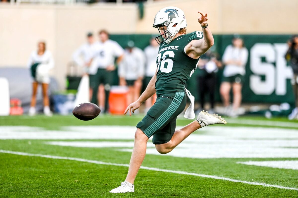 Michigan State punter Ryan Eckley named to Football Writers Association of America Freshman All-American Team