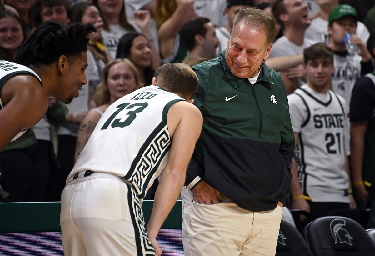 WATCH: Steven Izzo scores his first career points for Michigan State basketball