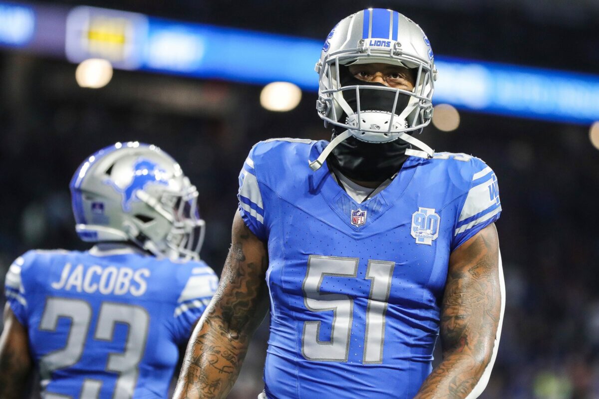 Bruce Irvin indicates he’s not on the Lions anymore