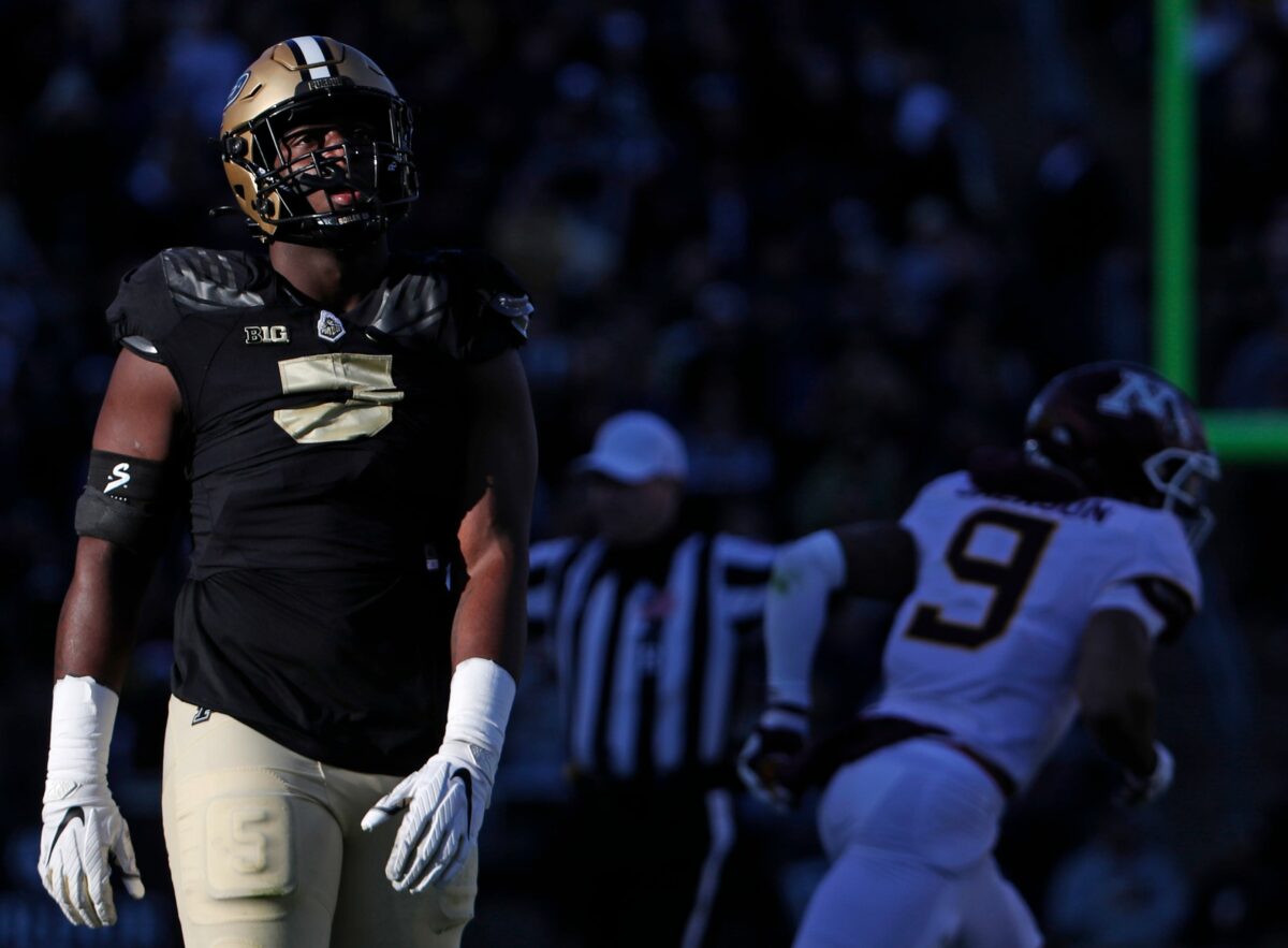 Former Purdue DE/OLB Nic Scourton has received a prediction to land with Texas A&M