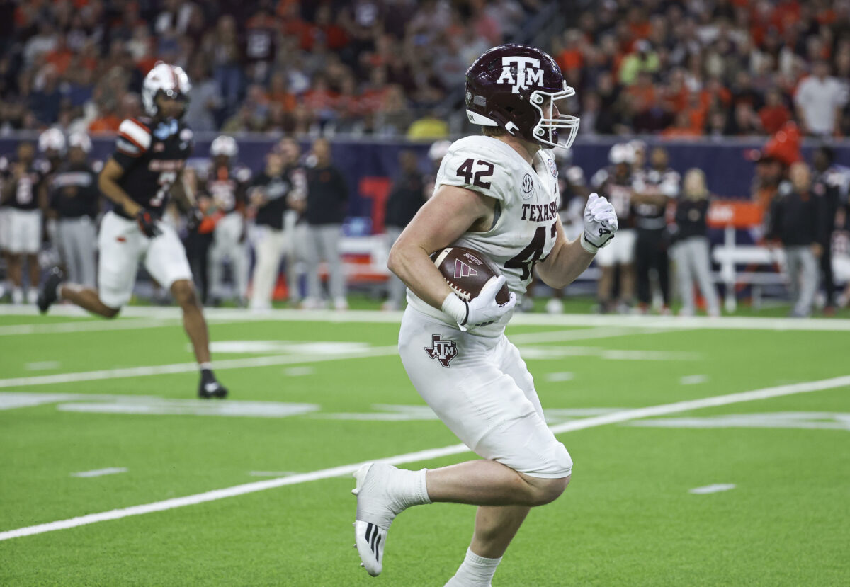 Texas A&M graduate tight end Max Wright declares for 2024 NFL Draft
