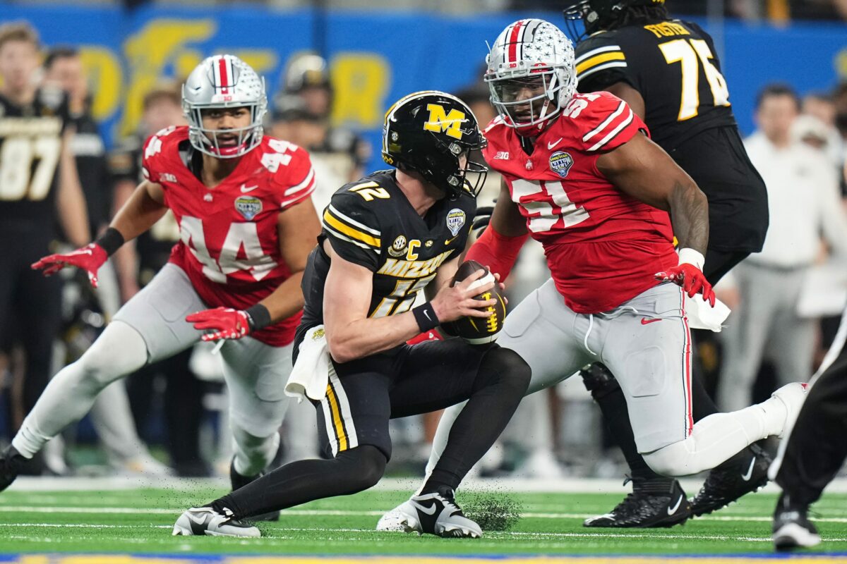 Ohio State defensive tackle Michael Hall Jr. turning heads at the Senior Bowl