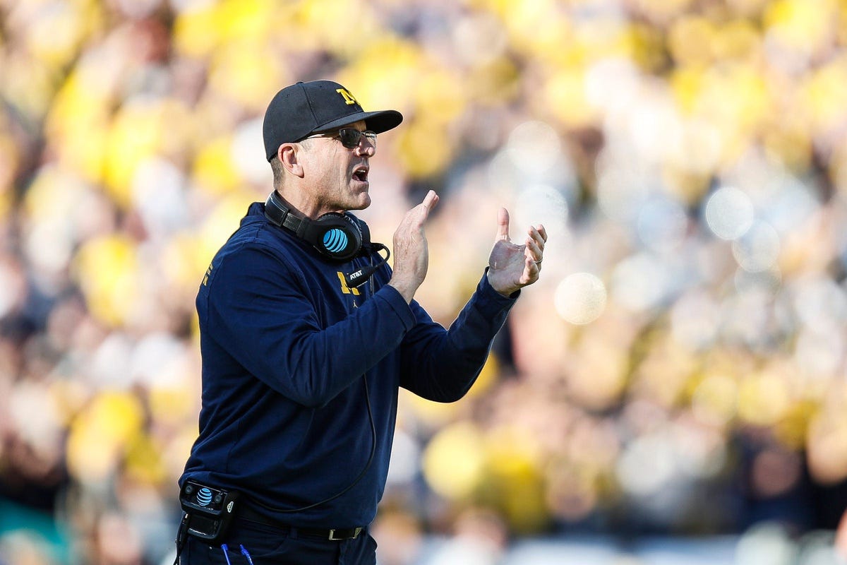Report: Commanders interested in Michigan coach Jim Harbaugh