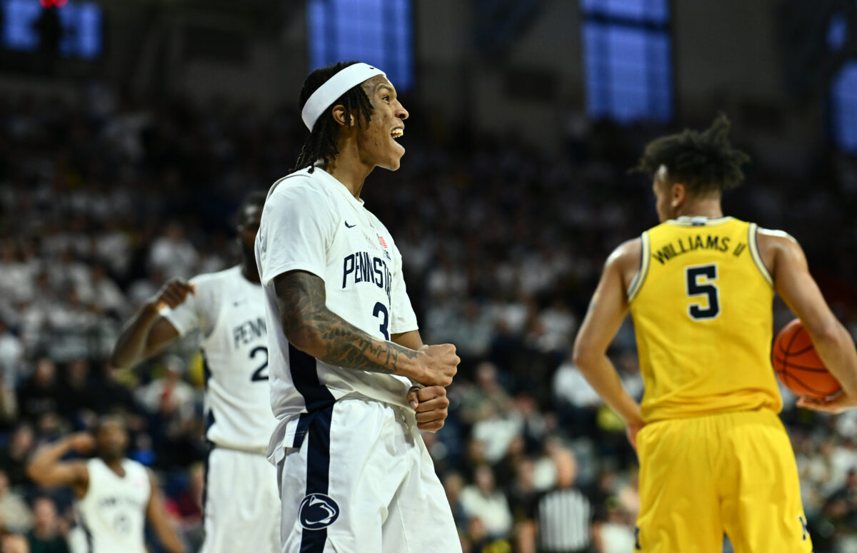 Photos from Penn State’s big win against Michigan at The Palestra