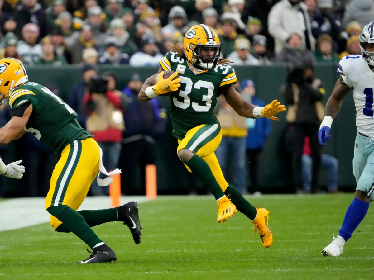 Aaron Jones and Green Bay’s run game could decide who wins Packers-Cowboys