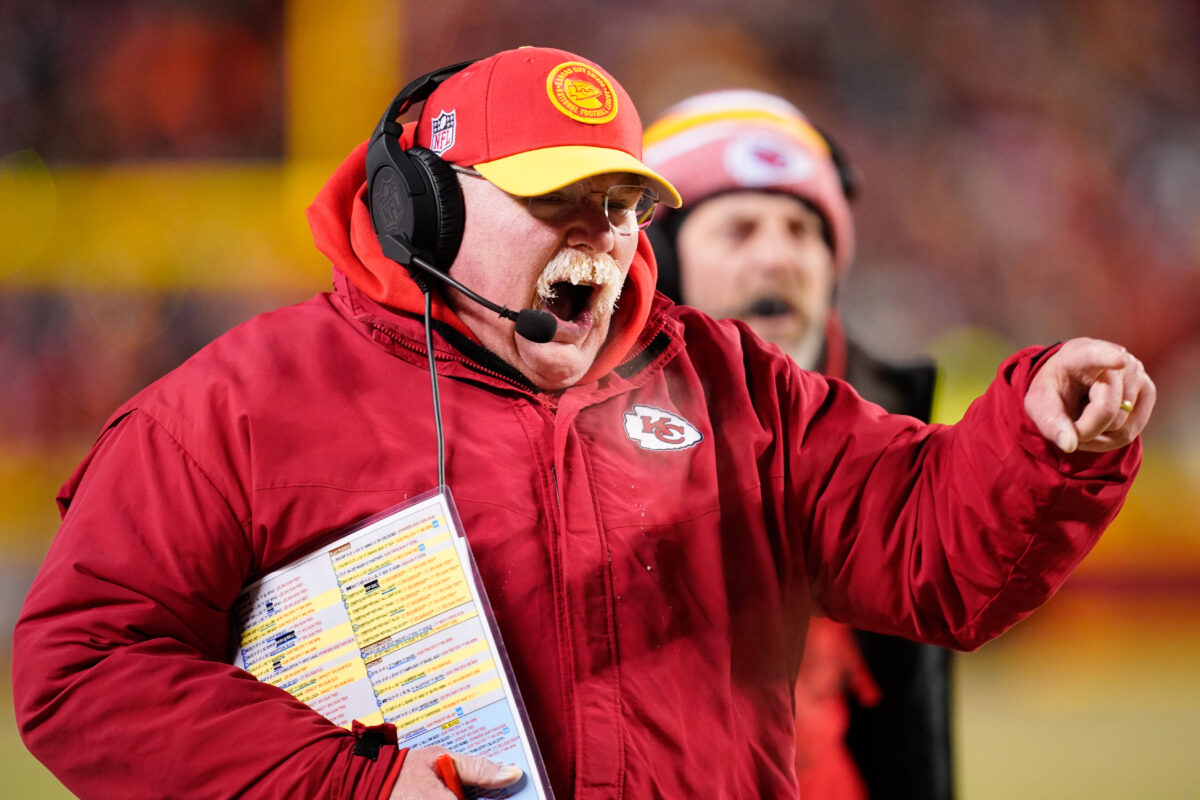 Twitter reacts to icicles growing on Chiefs HC Andy Reid’s mustache